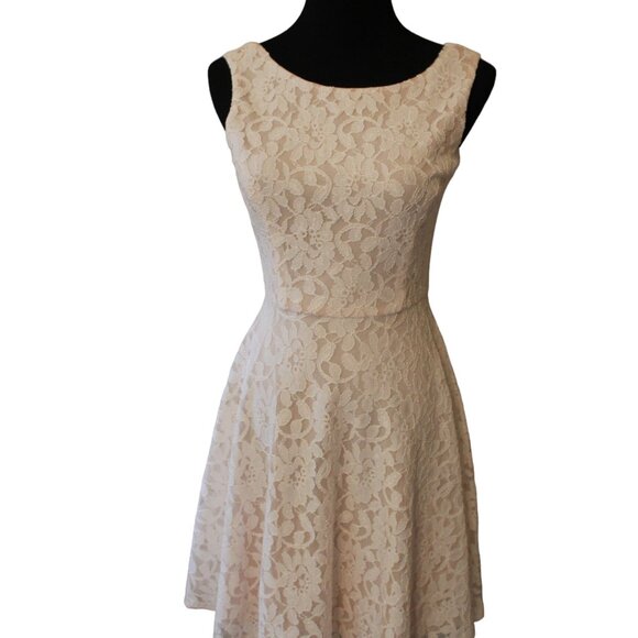 Speechless Dresses & Skirts - Blush Pink Lace Skater Style Formal Zipper Back Speechless Macy's Size S NWT's